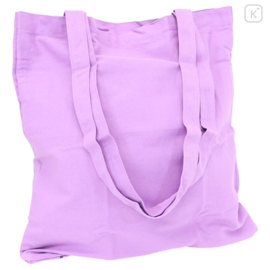 Japan Sanrio Tote Bag With Pouch Carabiner - Kuromi : Heart-pounding Memories Heisei Retro - 2