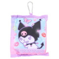 Japan Sanrio Tote Bag With Pouch Carabiner - Kuromi : Heart-pounding Memories Heisei Retro - 4