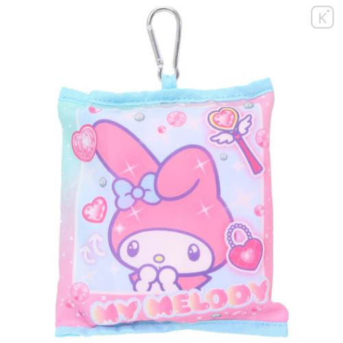 Japan Sanrio Tote Bag With Pouch Carabiner - My Melody : Heart-pounding Memories Heisei Retro - 4