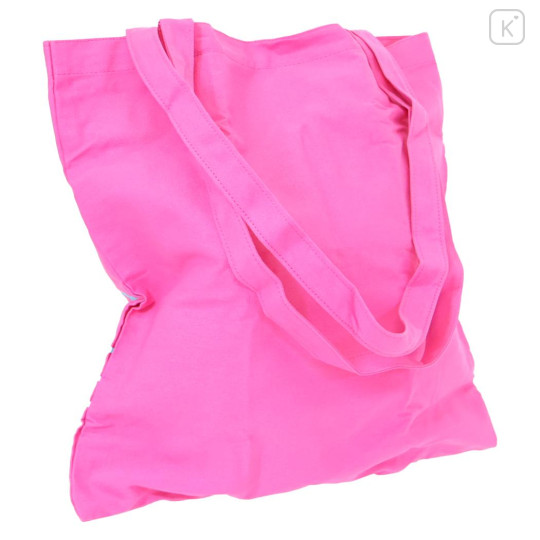 Japan Sanrio Tote Bag With Pouch Carabiner - Hello Kitty : Heart-pounding Memories Heisei Retro - 2