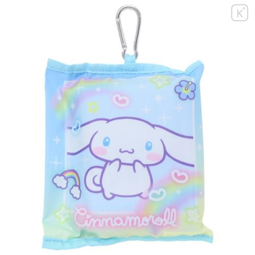 Japan Sanrio Tote Bag With Pouch Carabiner - Cinnamoroll : Heart-pounding Memories Heisei Retro - 4