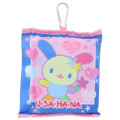 Japan Sanrio Tote Bag With Pouch Carabiner - Usahana : Heart-pounding Memories Heisei Retro - 4