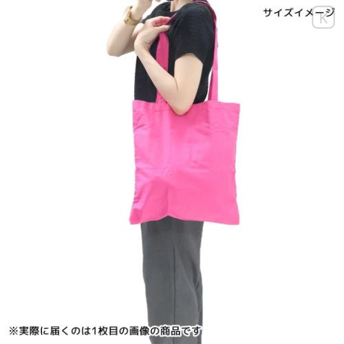 Japan Sanrio Tote Bag With Pouch Carabiner - Usahana : Heart-pounding Memories Heisei Retro - 6