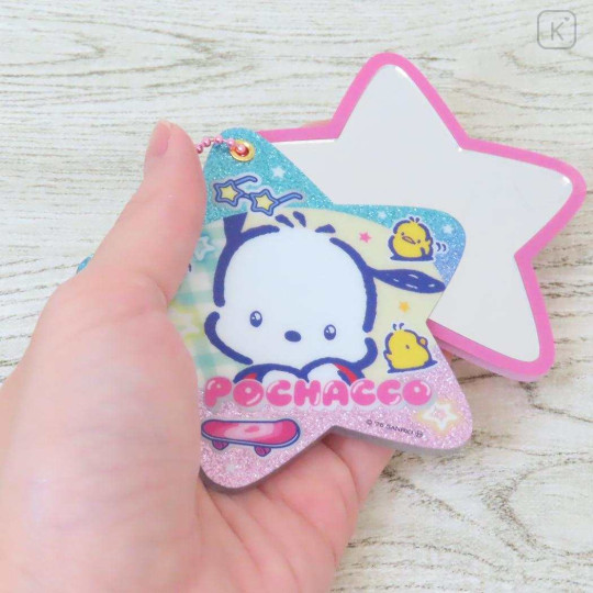 Japan Sanrio Slide Mirror - Pochacco : Heart-pounding Memories Heisei Retro Sparkly - 2