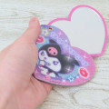 Japan Sanrio Slide Mirror - Kuromi : Heart-pounding Memories Heisei Retro Sparkly - 2