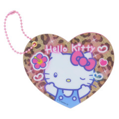 Japan Sanrio Slide Mirror - Hello Kitty : Heart-pounding Memories Heisei Retro Sparkly