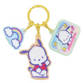 Japan Sanrio Acrylic Keychain 3 Charm - Pochacco : Heart-pounding Memories Heisei Retro - 1