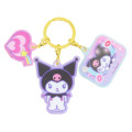 Japan Sanrio Acrylic Keychain 3 Charm - Kuromi : Heart-pounding Memories Heisei Retro - 1
