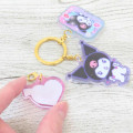 Japan Sanrio Acrylic Keychain 3 Charm - Kuromi : Heart-pounding Memories Heisei Retro - 2