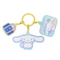 Japan Sanrio Acrylic Keychain 3 Charm - Cinnamoroll : Heart-pounding Memories Heisei Retro - 1