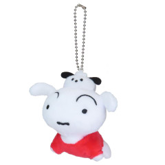 Japan Crayon Shinchan × Sanrio Mascot Holder - Shiro & Pochacco
