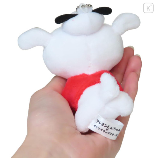 Japan Crayon Shinchan × Sanrio Mascot Holder - Shiro & Pochacco - 2