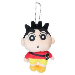 Japan Crayon Shinchan × Sanrio Mascot Holder - Shinnosuke Nohara & Badtz-maru