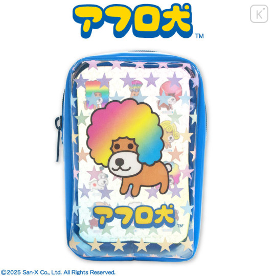Japan San-X Clear Mini Pouch - Afro Ken : Star - 1