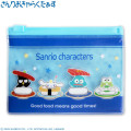 Japan Sanrio Flake Sticker with Slider Case - Hapidanbui Boys Sushi - 2