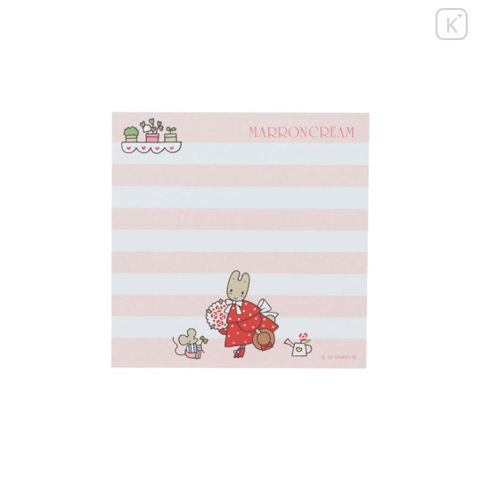Japan Sanrio Square Memo - Marron Cream : Vintage Retro White - 3