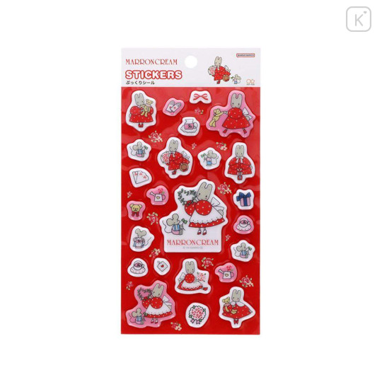 Japan Sanrio Puffy Sticker - Marron Cream : Vintage Retro - 1