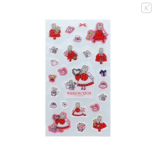 Japan Sanrio Puffy Sticker - Marron Cream : Vintage Retro - 2