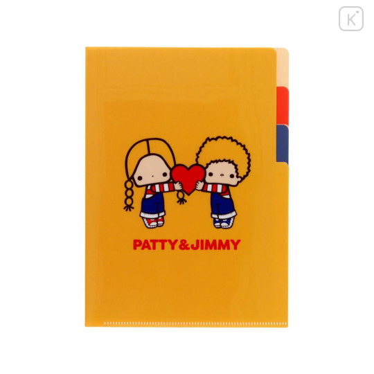 Japan Sanrio 3 Pockets A5 Index File - Patty & Jimmy : Vintage Retro - 1