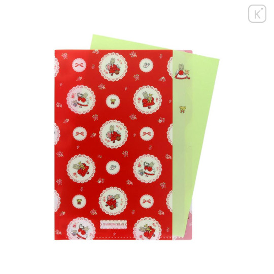 Japan Sanrio 5 Pockets A4 Index Holder - Marron Cream : Vintage Retro - 3