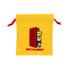 Japan Sanrio Embroidered Drawstring Bag - Patty & Jimmy : Vintage Retro