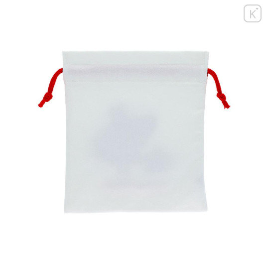 Japan Sanrio Embroidered Drawstring Bag - Marron Cream : Vintage Retro - 2