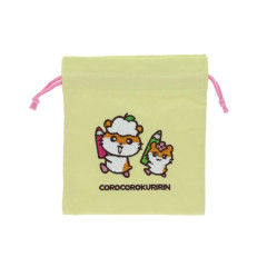 Japan Sanrio Embroidered Drawstring Bag - Corocorokuririn : Vintage Retro
