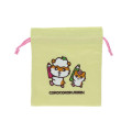 Japan Sanrio Embroidered Drawstring Bag - Corocorokuririn : Vintage Retro - 1