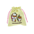 Japan Sanrio Embroidered Drawstring Bag - Corocorokuririn : Vintage Retro - 3