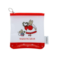 Japan Sanrio Flat Mini Pouch - Marron Cream : Vintage Retro