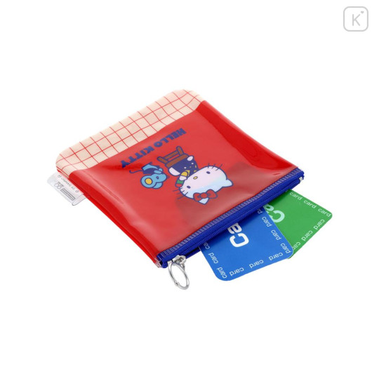 Japan Sanrio Flat Mini Pouch - Hello Kitty : Vintage Retro - 3