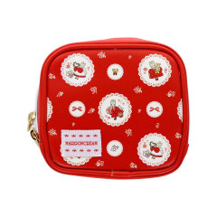 Japan Sanrio Square Cosmetic Pouch - Marron Cream : Vintage Retro