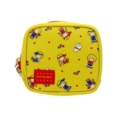 Japan Sanrio Square Cosmetic Pouch - Patty & Jimmy : Vintage Retro