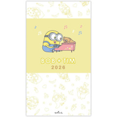Japan Minions Slim Planner Monthly Schedule Book - Minions : Bob & Tim 2026