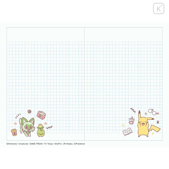 Japan Pokemon A6 Planner Monthly Schedule Book - Pikachu : Happy 2026 - 3