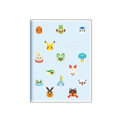 Japan Pokemon A6 Planner Monthly Schedule Book - Blue Characters 2026