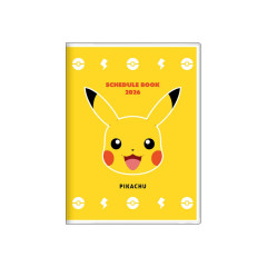 Japan Pokemon A6 Planner Monthly Schedule Book - Pikachu : Big Smile 2026