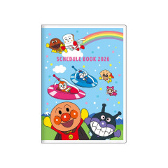 Japan Anpanman B6 Planner Monthly Schedule Book - Rainbow Blue Sky 2026