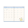 Japan Pokemon B7 Planner Monthly Schedule Book - Pokepeace Blue 2026 - 2