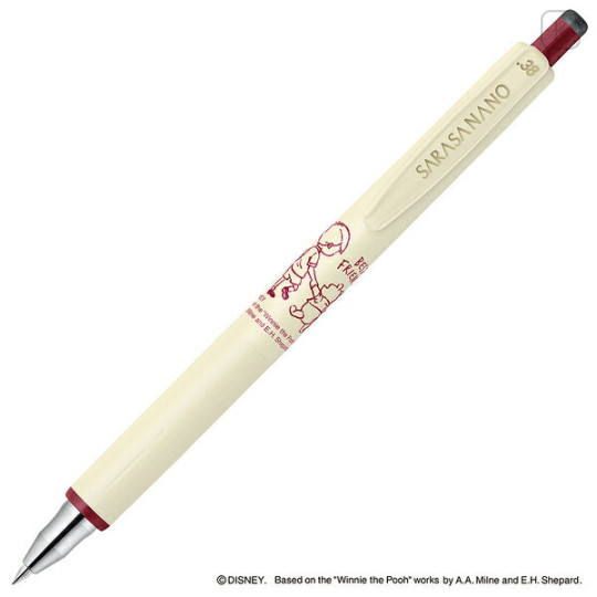 Japan Disney Sarasa Nano Gel Pen - Pooh & Christopher Robin - 1