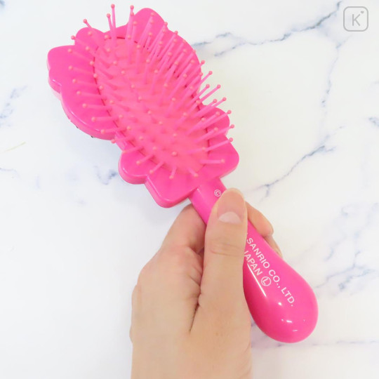 Japan Sanrio Hair Brush - Hello Kitty : Leopard Pink - 2