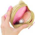 Japan Sanrio Mascot Mini Pouch with Carabiner - Hello Kitty : Tan Swimsuit Party Pink - 3