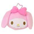 Japan Sanrio Mascot Mini Pouch with Carabiner - My Melody : Smile - 1