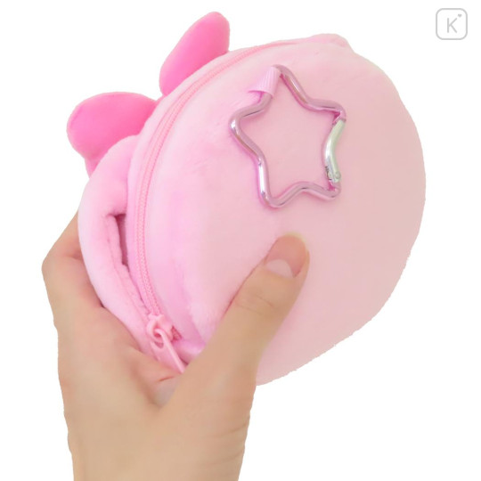 Japan Sanrio Mascot Mini Pouch with Carabiner - My Melody : Smile - 2