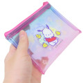 Japan Sanrio Clear Flat Mini Pouch - Pochacco : Heart-pounding Memories Heisei Retro - 2
