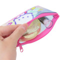 Japan Sanrio Clear Flat Mini Pouch - Pochacco : Heart-pounding Memories Heisei Retro - 3