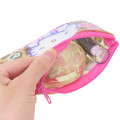 Japan Sanrio Clear Flat Mini Pouch - Hello Kitty : Heart-pounding Memories Heisei Retro - 3