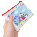 Japan Sanrio Clear Flat Mini Pouch - Minna No Tabo : Heart-pounding Memories Heisei Retro - 2