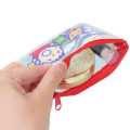 Japan Sanrio Clear Flat Mini Pouch - Minna No Tabo : Heart-pounding Memories Heisei Retro - 3