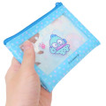Japan Sanrio Clear Flat Mini Pouch - Hangyodon : Heart-pounding Memories Heisei Retro - 2